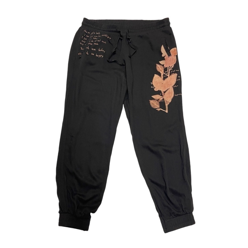 Desigual joggers size 32 black black printed design W32 L27